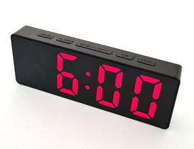 Relógio Despertador Led Lcd De Mesa Digital Usb/pilhas