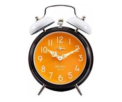 Relógio Despertador Mecânico Estilo Retro Vintage Ref - 2383 - Lançamento - Laranja - Herweg