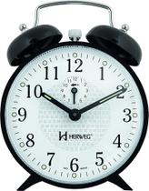 Relógio Despertador Mecânico Retrô - Herweg - 2208