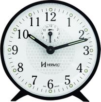 Relógio Despertador Mecânico Retrô - Herweg - 2220