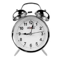 Relógio Despertador Metal Estilo Antigo Retrô Sino Super Alto Pilha Mesa Portátil