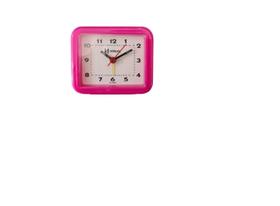 Relógio Despertador Pilha Cores Alarme Forte - Ref - 2612 - Rosa Papoula