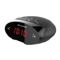 Relógio Despertador Rádio Alarme Cabeceira Digital Alto - Multilaser