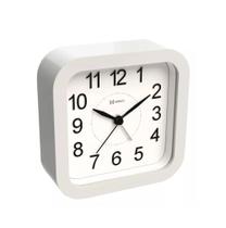 Relógio Despertador Silencioso Herweg 2644-132 Branco Fosco