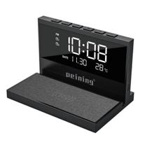 Relógio Despertador Termômetro Carregador Indução Temperatura Mesa Cabeceira Dormir
