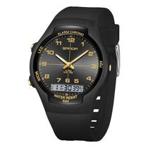 Relógio Desportivo LED Digital de Ecrã Grande com Ponteiro Sanda -