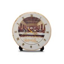 Relógio Diceart Santa Ceia Bodas de Ouro Relógio Diceart Santa Ceia Bodas de Ouro