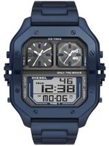Relógio DIESEL Clasher masculino anadigi azul DZ7464B1 G2DX