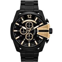 Relógio Diesel Dz4338 Preto C/Dourado Completo - Majestoso Joias e Acessorios