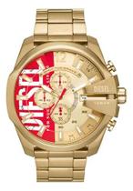 Relógio Diesel Dz4642 Mega Chief Dourado LANÇAMENTO