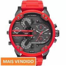 Relógio Diesel Masculino Dz7370 Vermelho c/ Card, Manual, NotaF Relógio Diesel Masculino Dz7370 Vermelho c/ Card, Manual, NotaF