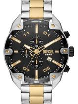 Relógio Diesel Masculino Spiked Bicolor Dz4627 Aço Inox Prova D água