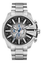 Relógio Diesel Mega Chief Slim Chronograph Dz4686 Prateado Degrade