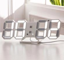 Relogio Digital 3d Led Parede Mesa Alarme Snooze 12/24 Horas Relogio Digital 3d Led Parede Mesa Alarme Snooze 12/24 Horas