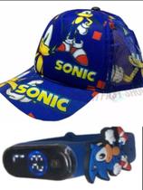 Relogio digital a prova d agua , bone infantil sonic , qualidade para seu filho ,lancamento