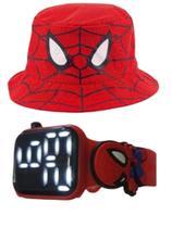 Relógio digital a prova d agua infantil mais chapéu masculino , novidade para presentear seu filho