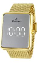 Relógio Digital Champion Dourado Espelhado Ch40080B