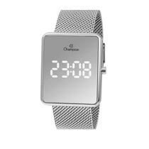 Relógio digital Champion feminino prata CH40080S