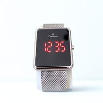 Relógio digital Champion feminino Prata Original Pulseira Slim Relógio digital Champion feminino Prata Original Pulseira Slim