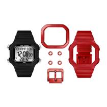 Relógio Digital Champion Yot Troca Pulseiras Vermelho Unissex 100m Relógio Digital Champion Yot Troca Pulseiras Vermelho Unissex 100m