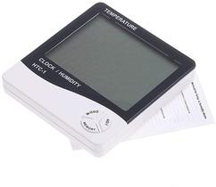 Relógio Digital Com Higrômetro E Termômetro Despertador - Oksn
