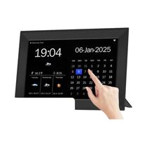 Relógio Digital Com Tela Touch De 10.1 Polegadas, Calendário, Previsão Do Tempo WIFI E Lembrete De