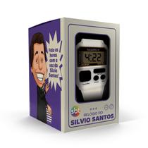 Relógio Digital Com Voz do Silvio Santos Branco - Edição Exclusiva