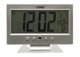 Relógio Digital de Mesa, Calendário, Alarme, Soneca - Lelong