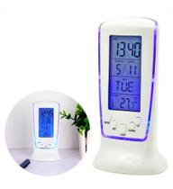 Relógio Digital De Mesa Despertador Calendário Termômetro - BOX EDILSON