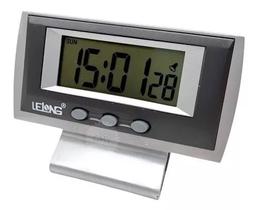 Relógio Digital De Mesa Despertador Temperatura Lelong Le-8115