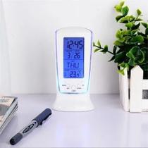 Relogio Digital De Mesa Led Portatil Com Alarme Temperatura Despertador Multifuncional Para Sala Quarto E Escritorio