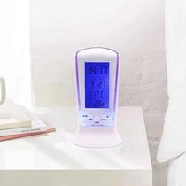 Relogio Digital De Mesa Led Portatil Com Alarme Temperatura Despertador Multifuncional Para Sala Quarto E Escritorio - JIAXI