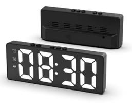 Relógio Digital De Mesa Parede Led Data Alarme Despertador