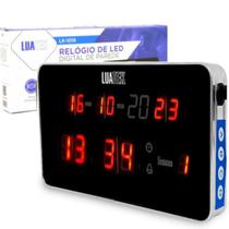 Relógio Digital de Parede com LED com Calendário e Sensor de Temperatura LK-1019 Relógio Digital de Parede com LED com Calendário e Sensor de Temperatura LK-1019