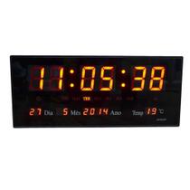Relógio Digital de Parede com Termômetro e Calendário 3615 - Unihome