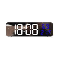 Relógio Digital De Parede Grande De 9 Polegadas Com Temperatura, Umidade, Modo Noturno, Soneca, Relógio Digital De Parede Grande De 9 Polegadas Com Temperatura, Umidade, Modo Noturno, Soneca,