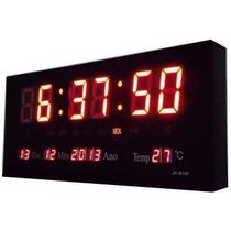 Relógio Digital de Parede Led Grande Com Data Hora Temperatura e Alarme - B-Max