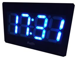 Relógio Digital De Parede Ou De Mesa Led Alarme 2316 Azul - Raffs