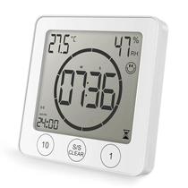 Relógio Digital De Parede Para Banheiro À Prova d'Água Com Temporizador De Chuveiro E Monitor De Relógio Digital De Parede Para Banheiro À Prova d'Água Com Temporizador De Chuveiro E Monitor De