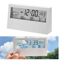 Relógio Digital Despertador Mesa Temperatura Previsão Relógio Digital Despertador Mesa Temperatura Previsão