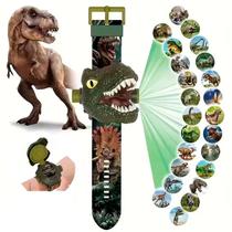 Relógio Digital Dinossauro Projetor 24 Imagem Infantil T-REX COR:VERDE Relógio Digital Dinossauro Projetor 24 Imagem Infantil T-REX COR:VERDE