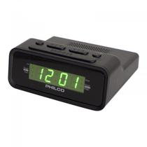 Relógio Digital Elétrico Despertador Alarme De Mesa Com Radio Fm Philco