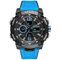 Relógio Digital Esportivo SMAEL 8039 Militar À Prova DÁgua - Azul