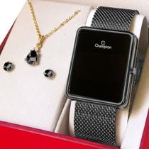 Relógio Digital Feminino Preto Champion Original com 1 ano de garantia