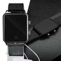 Relogio Digital Feminino Preto Led pulseira silicone ajustável * RLA15 - Orizom