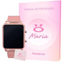 Relógio Digital feminino pulseira ajustável resistente casual RLA19 - Orizom