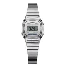 Relógio Digital Feminino Vintage PrataPrataMini - Smactudo