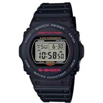 Relógio Digital G-SHOCK DW-5750E-1DR Preto - Detalhe Vermelho - CASIO