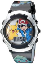 Relógio Digital Infantil Accutime Pokémon Pikachu & Ash POK3018