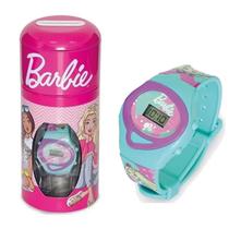 Relogio Digital Infantil Barbie Com Cofrinho Fun